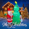 4.92FT Inflatable Christmas Set Santa Tree Snowman Toy Yard Party Decoration Festive Gift LED Lit Xmas Supplies Home Ornament