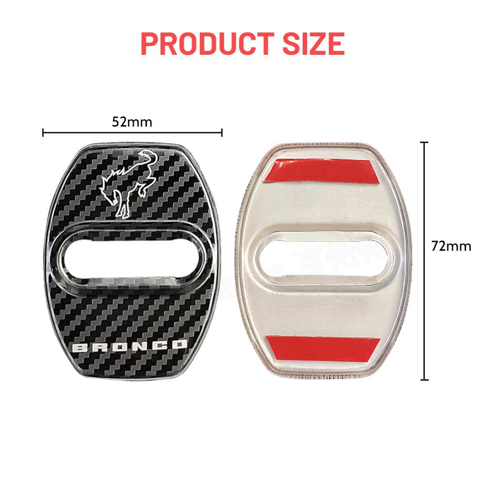 Для Bronco Sport 2-дверный 4-дверный дверной рычаг из нержавеющей стали Защитная крышка Накладка Аксессуары для интерьера Ford Bronco