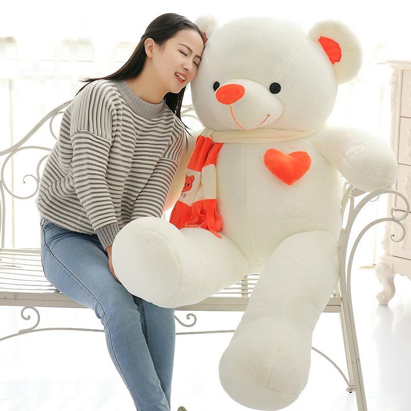 Детские куклы, плюшевые игрушки, шарф, кукла с изображением медведя, большая подушка с плюшевым мишкой для девочек, свадебная кукла, детская