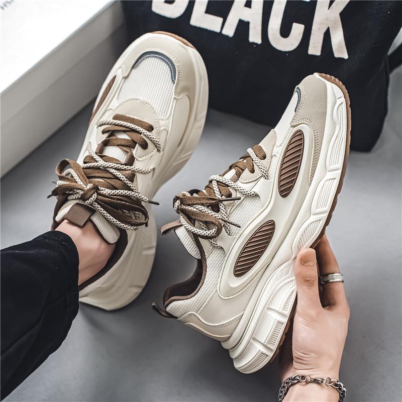 Модные мужские кроссовки, роскошные массивные повседневные кроссовки для мужчин, мягкая подошва, папины туфли, дышащая теннисная спортивная обувь, мужские кроссовки
