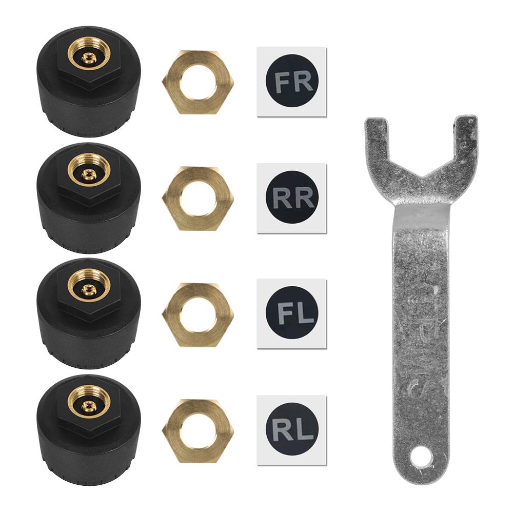 Система контроля давления в шинах, внешние датчики давления в шинах автомобиля, TPMS, водонепроницаемое приложение для мобильного телефона, дисплей Bluetooth 5,0, Android/IOS