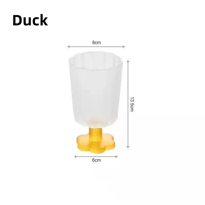 Colours Glass Cup Flower-shaped Goblet Ice Cold Juice Dessert Wine Iced Coffee Glass Cup House Bar Party Drinkware Gift Cups