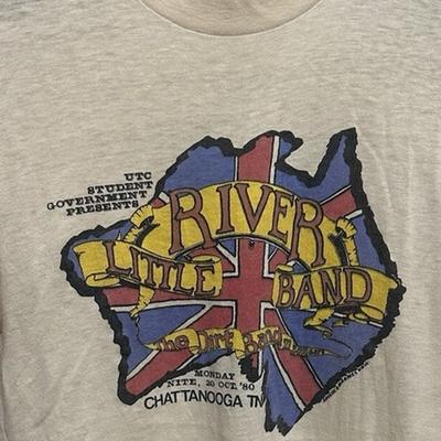 Классическая футболка Little River Band 1980 Хлопок Мужская S-235XL Футболка 20D1319 Унисекс Футболка