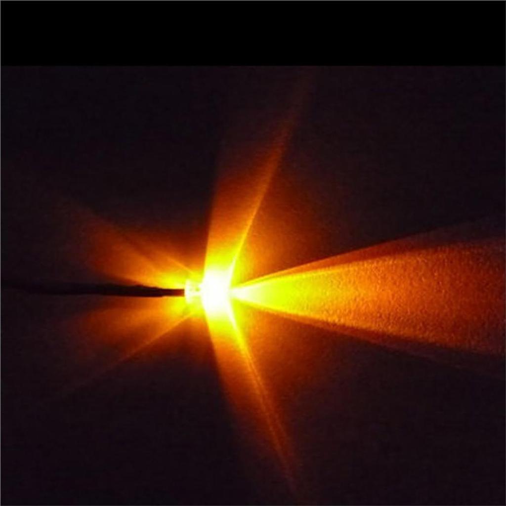 10Pcs 3mm LED Lamp Cable Bulb Pre-wired DC Emitting Diode Light