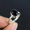 Black Spinel Cabochon HandCrafted Stone Fine Polished 925 Sterling Silver Ring with New Design Gift for Wedding Wedding