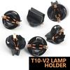 Nomocale 10pcs Car T10 Instrument Indicator Lamp Holder Compact Wedge Base Bulb Socket Bracket