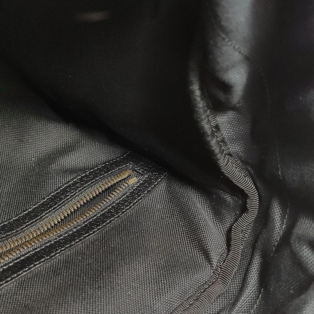[Pre-Owned] Vintage Logo Wool And Leather Large Capacity Backpack - Excellent #1IPZO94
