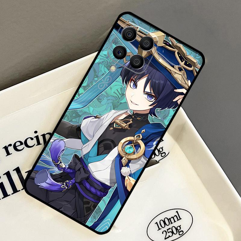 Чехол Genshin Impact Странник для Samsung Galaxy M33 M53 M13 M15 M35 M55 M32 M16 M36 M56 M54 M20 M52 M34 M14 M11 M31