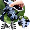 Black Phone Holder Aluminum Alloy Bicycle Holder Individuality Handphone Holder Universal