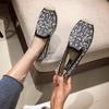 Fashion All Crystal Straw Espadrilles Women Pearl Studded Flats Bling Bling Spring Loafers Ladies Fisherman Creepers Glitter Shoes
