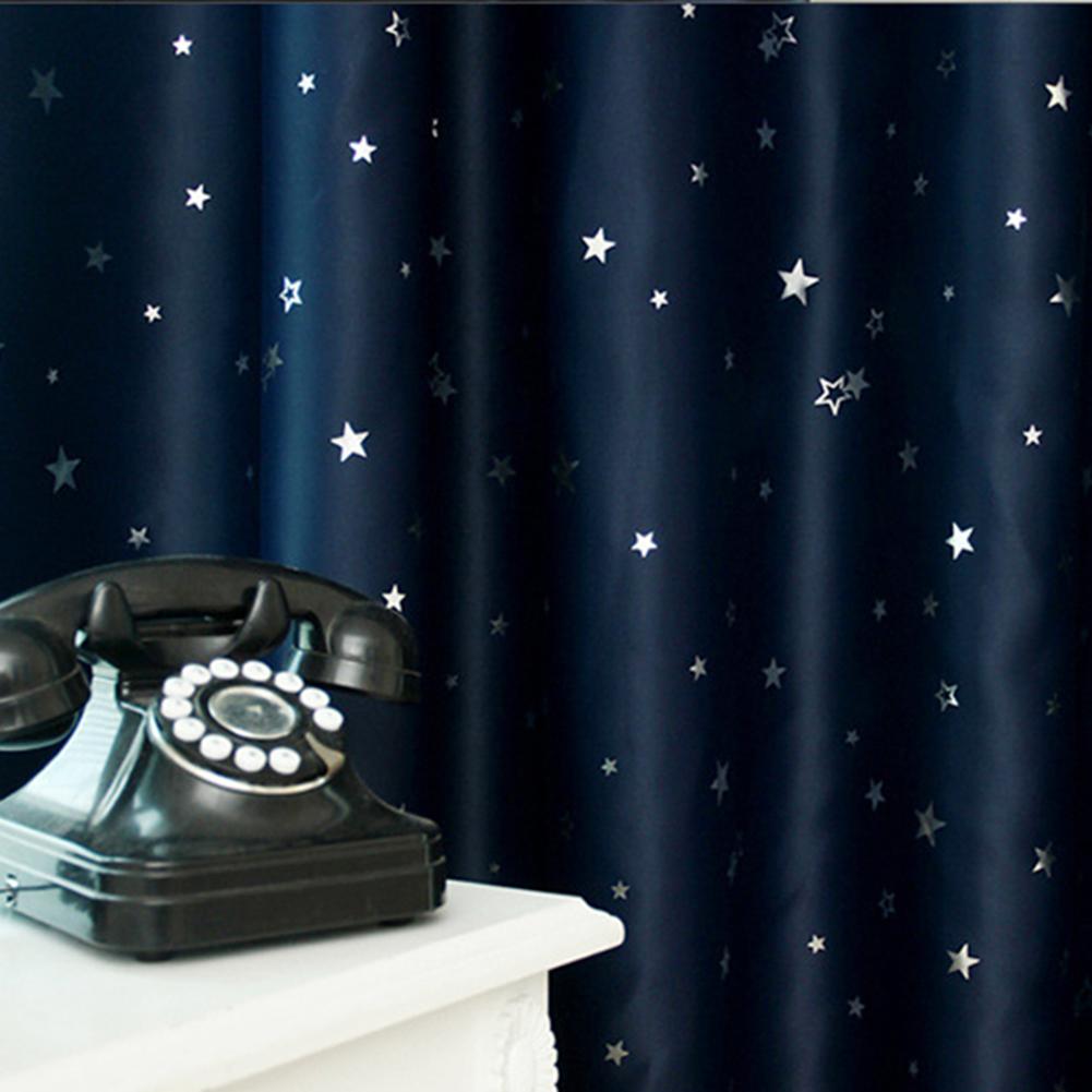 Великобритания Полное затемнение Звезды Спальня Балкон Шторы Крючок Люверсы Пурда