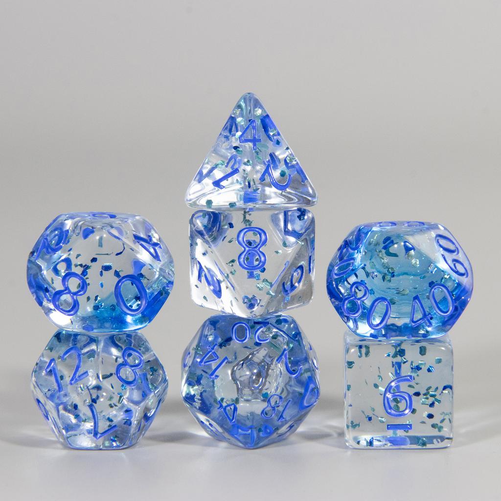 Набор игральных костей DND из 7 многогранных цифровых игральных костей D4 D6 D8 D10 D% D12 D20 для настольных игр DND RPG