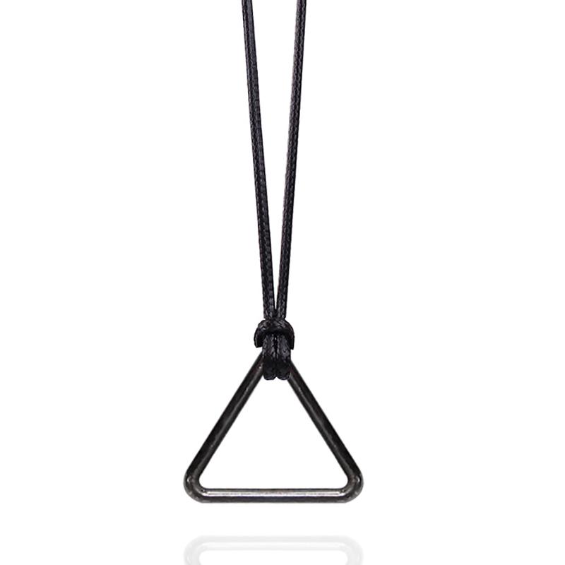 Anime Chainsaw Man Volkner Pochita Necklace Cosplay Leather Chain Triangular Pull Ring Pendant Choker Jewelry Accessories Gift