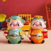 Cute Lucky New Year Statue Fortune Chinese God Statue  New Year Decoration Gifts