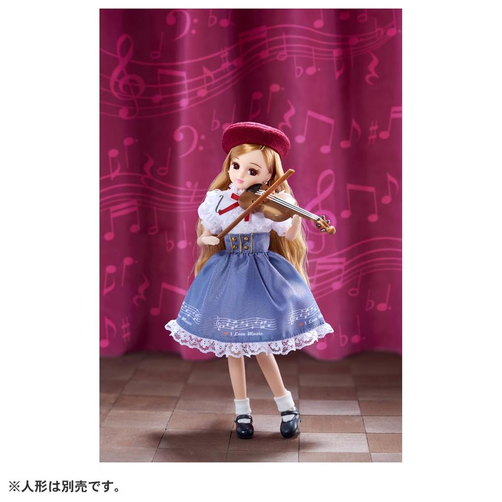 TAKARA TOMY Игрушка для игры в одевание скрипача Licca-chan LW-19, для детей от 3 лет