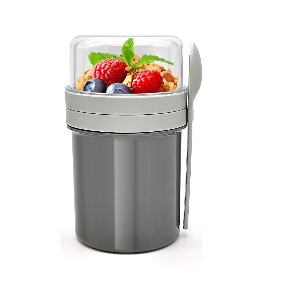 with Spoon Breakfast Cup Dressing Holder Yogurt Container Convenient Fruit Cup School
