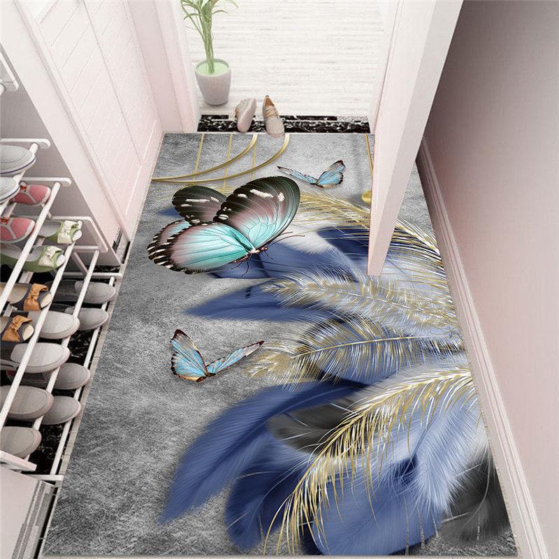 3D китайский напольный коврик от двери до двери, дверной коврик для дома, спальни, гостиной, ванной комнаты, нескользящий впитывающий коврик, который можно стирать в машине