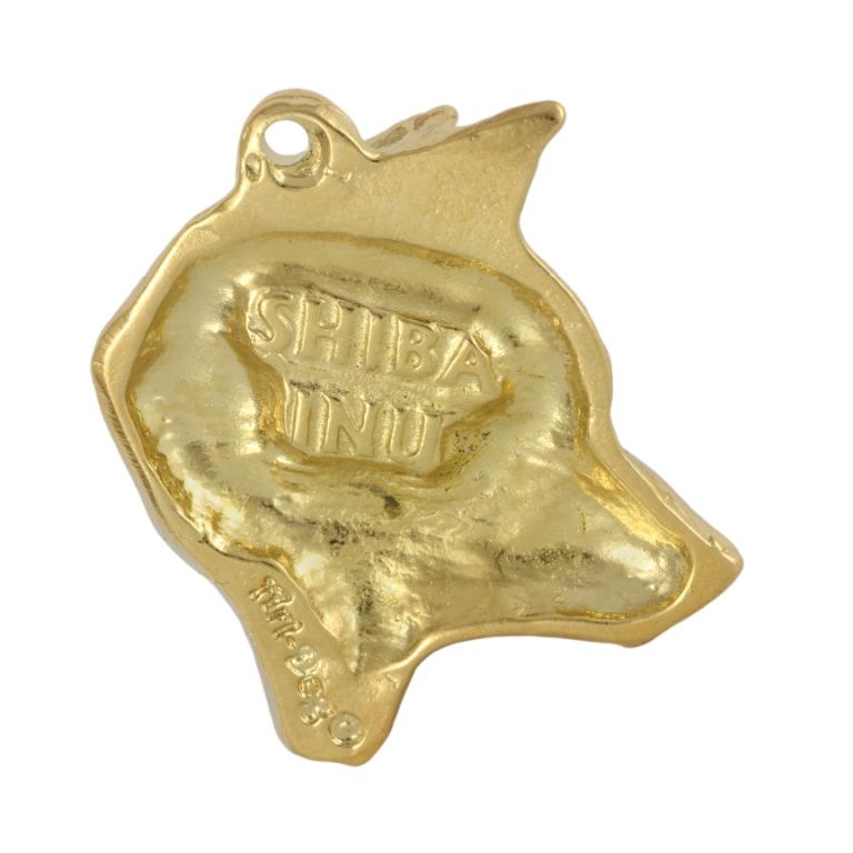Shiba Inu, Japanese Small Size Dog – Gilded key ring with dog in gift box, handbag decoration | Art-Dog
