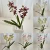 Elegant Dendrobium Artificial Orchid Stem With Foliage For Tabletop Decoration