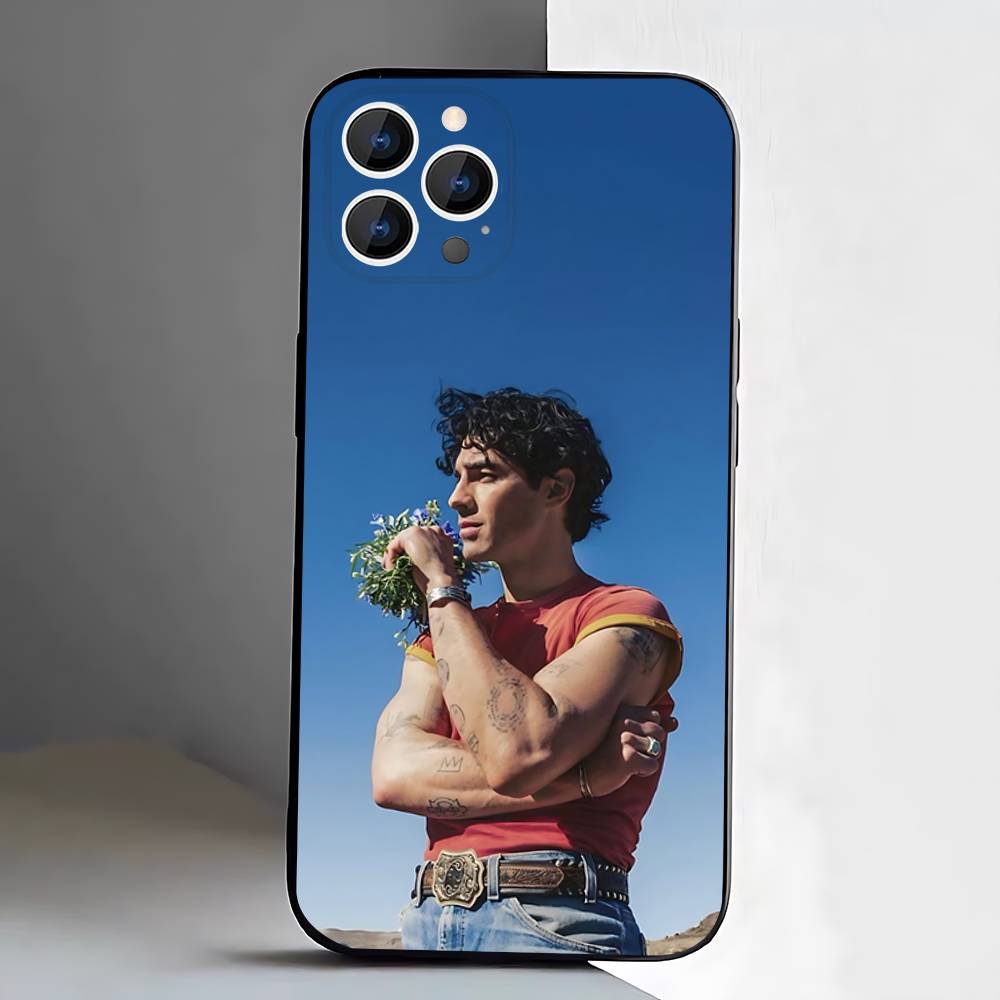 Чехол для телефона певца J-Joe Jonas для iPhone 17,16,15,14,13,12, Pro, Max, Plus, E, SE4, Air, Mini Черный Мягкий Короб