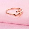 Позолоченное кольцо-лебедь Rose Gold, кольцо с фиолетовым золотом, живой дизайн, ювелирное изделие