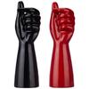 Керамическая ваза в форме руки, горшок для искусственных цветов (Упаковка из 2 штук, Черный и Красный)
