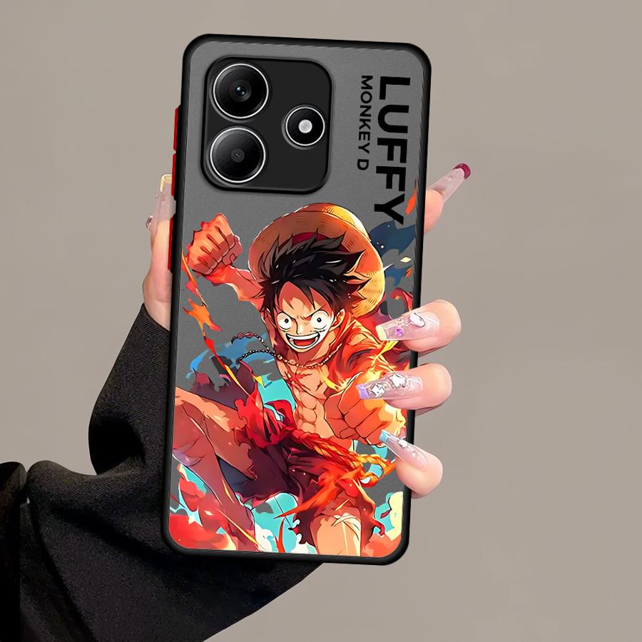 Чехол для Xiaomi Redmi Note 14 10 11 14C A4 13C 12 9S 13 Pro Plus Funda Задняя крышка телефона Аниме Луффи One Piece
