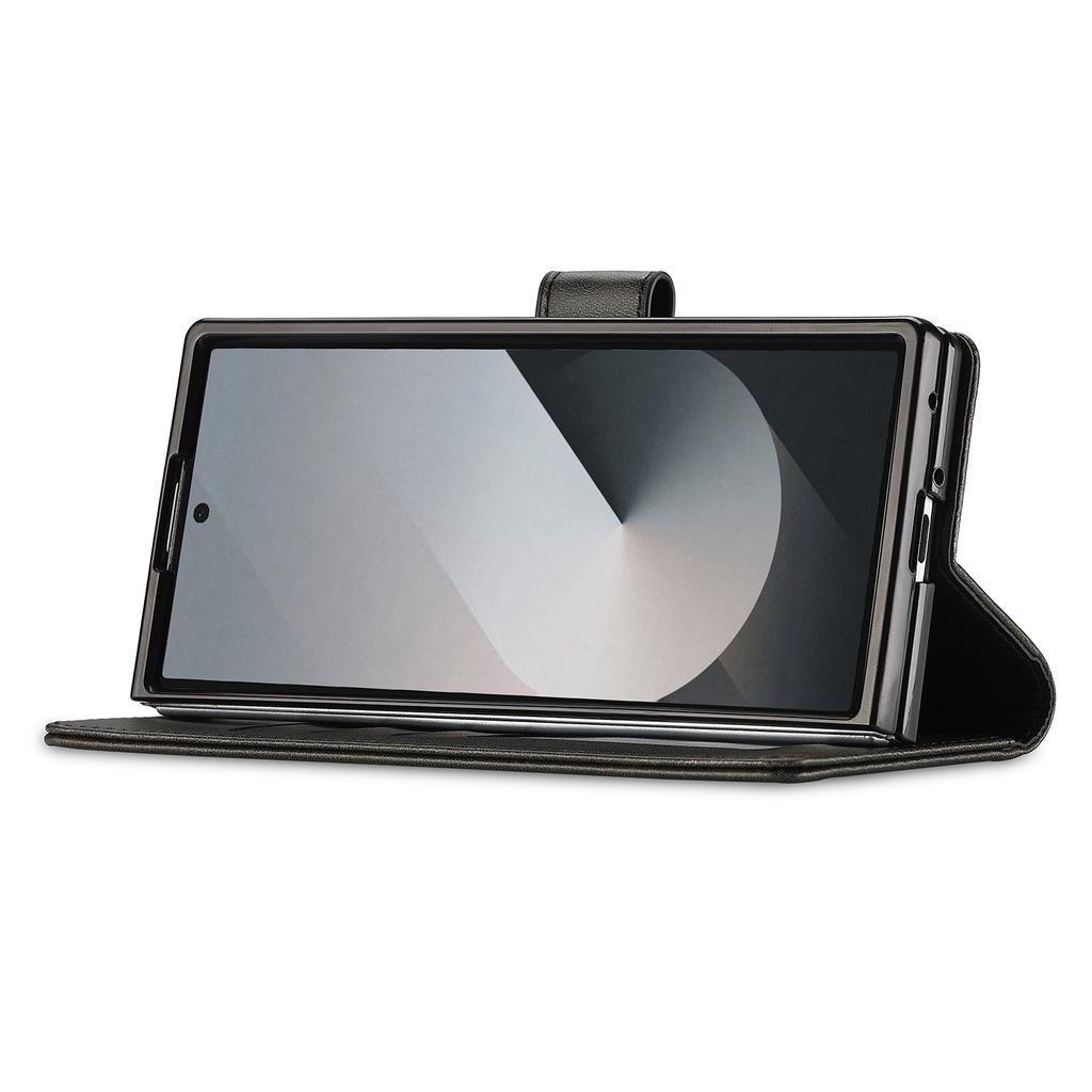 LC.IMEEKE Для Samsung Galaxy Z Fold7 5G Чехол Текстура теленка PU кожа Подставка Кошелек Чехол для телефона