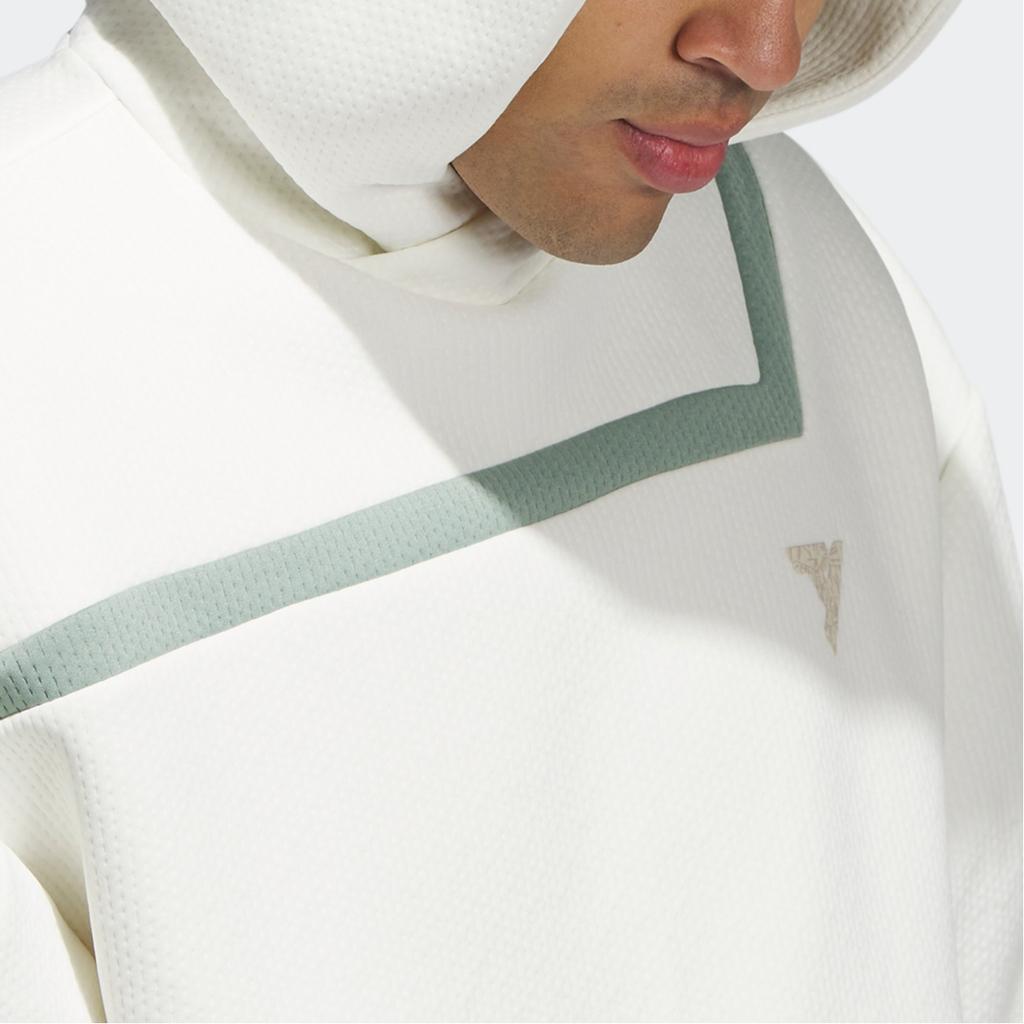 Adidas Trae Young CNY Hoodie With Irregular Stripe Print Men Tops White IL6489