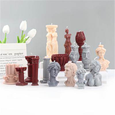 Скандинавский DIY Искусство тела из гипса Домашний декор 3D Богиня Венера Соевая свеча Силиконовая форма Сделайте римскую колонну Ангел Форма для мыла