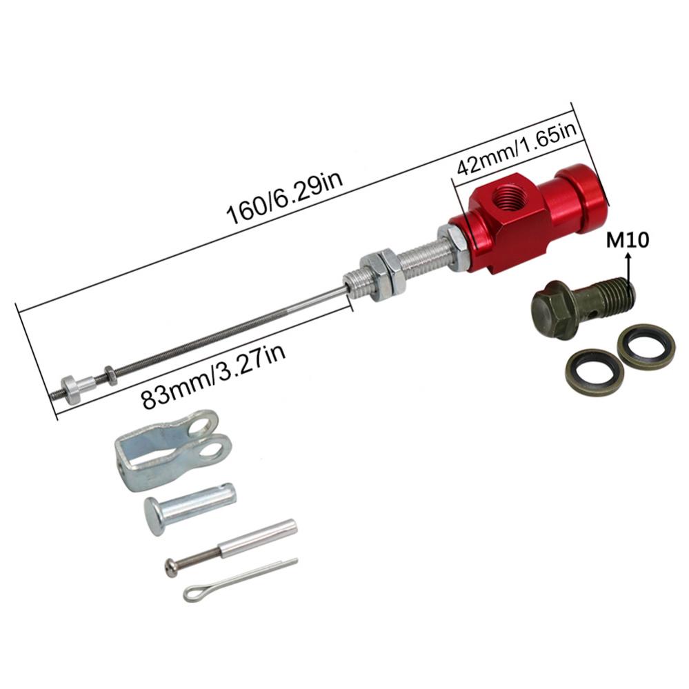 Motorcycle Hydraulic Clutch Master Cylinder Rod System Brake Pump for Pit Dirt Bike Motorcycle Motocross ATV Quad