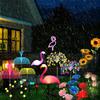 Solar-powered Garden Lights Landscape Yard Decoration Ground-mounted Lamp Flamingo Firework Sunflowers Roses Fireflies Jellyfish