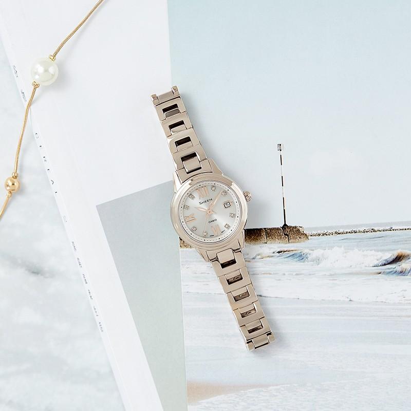 Casio Женские часы SHEEN Белые SHE-4522CG-4A SHE-4522CG-4A