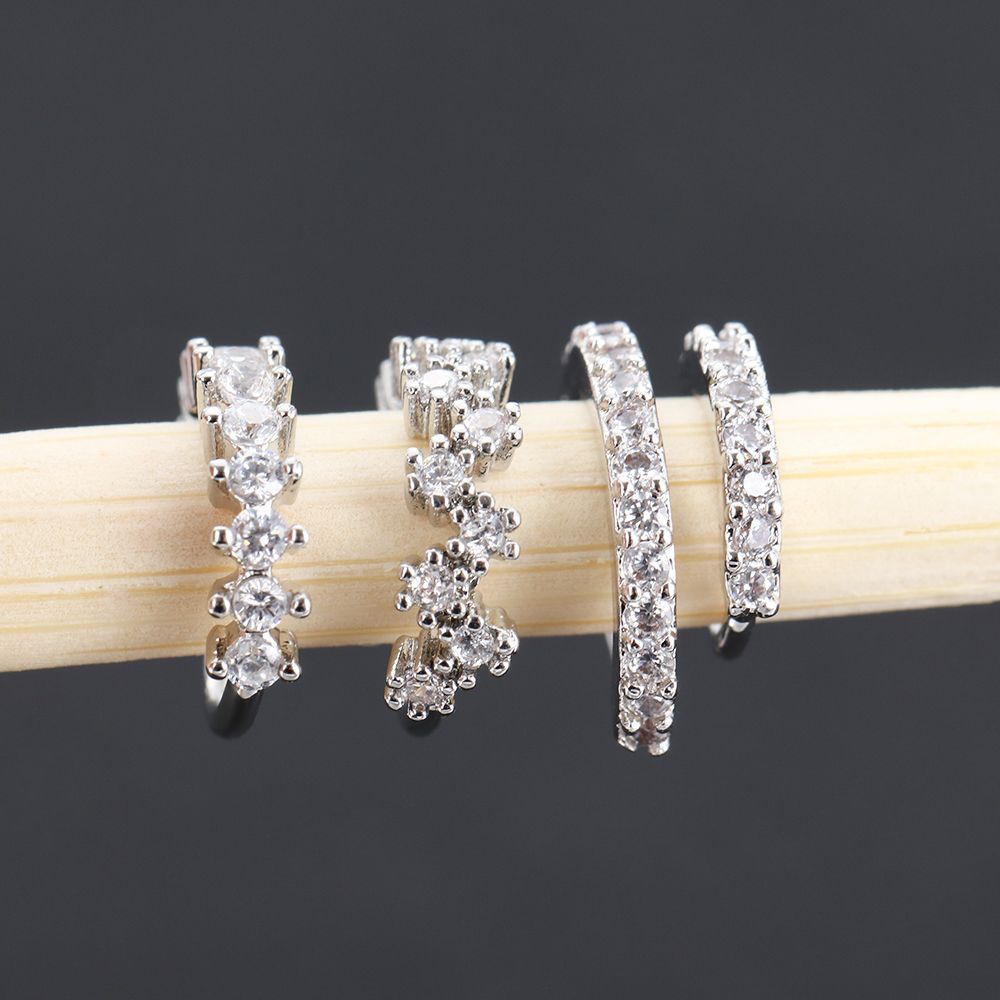 Small Body Piercing Jewelry Labrets Lip Ear Studs Rhinestone Cartilage Helix Tragus Earrings