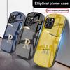 Буква R с золотой окантовкой Для iPhone 16 15 14 13 Plus 12 mini 11 Pro Max XR Xs Max X 7 8 6 6S 2022 20 Эллиптический стеклянный чехол для телефона