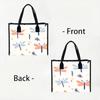 Cute Dragonfly Printed Tote Bag Casual Reusable Daily Shopping Handbag for Women Outdoor Travel Use