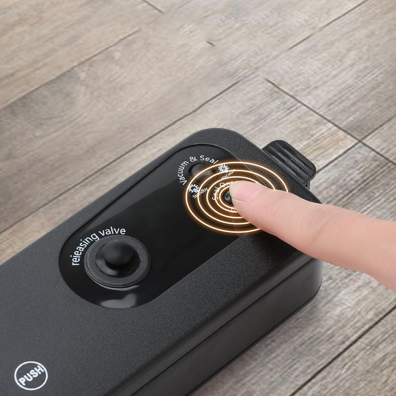 Home Kitchen Vacuum Sealer, Food Automatic Vacuum Sealer Small Plastic Sealer with 10 Vacuum Bags