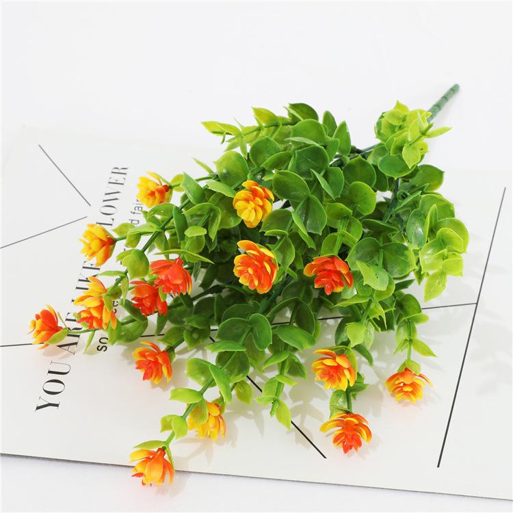 6 Bundles Artificial Flowers UV Resistant Fake Plants Faux Plastic for Indoor Outdoor Hanging Plants Garden Porch Window Box Home Wedding Decor
