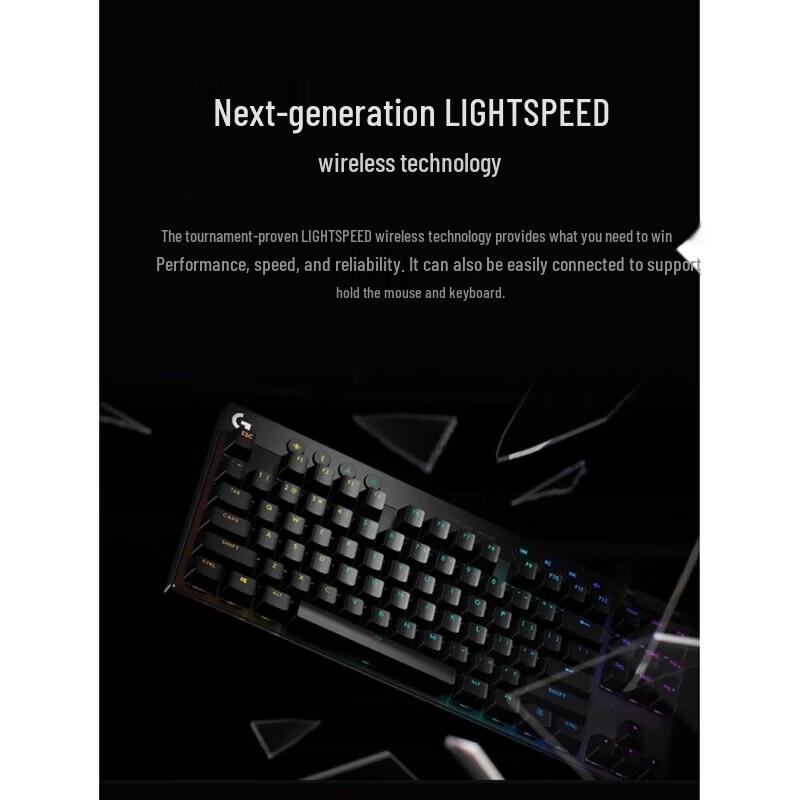 Logitech Беспроводная игровая клавиатура G PRO X TKL