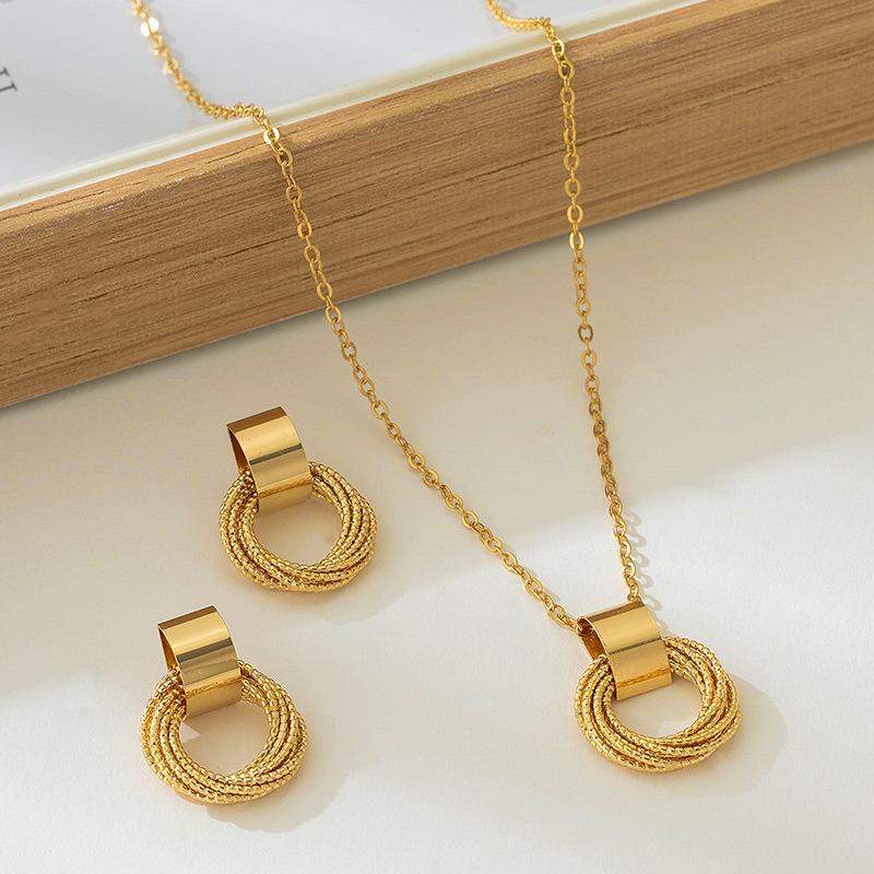Fashion Necklace Earrings For Women Ladies