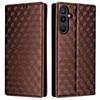 For Samsung Galaxy M16 5G/F16 5G Case Wallet Rhombus Imprinted Leather Phone Cover