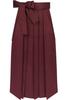 KYOETSU Plain Hakama Girls' (Single Item) (Deep Red, 91cm)