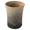 Marui Seito Shigaraki Ware Hechimon Wine Cooler, Approximately 22cm Tall, White Stonework with Brown Finish, MR-3-4156