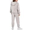 Женский спортивный костюм с капюшоном, унисекс, двухсекционная одежда для бега, пуловер с длинными рукавами, толстовка с капюшоном + комплект спортивных штанов