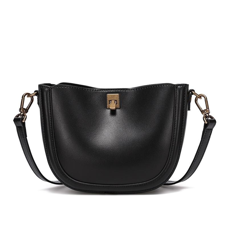Leather Women's Bags New Niche Light Luxury Shell Bags Versatile Commuter Shoulder Bags Crossbody Bags