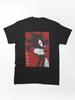 Sonic the Hedgehog Normal Black Shadow Hedgehog anime manga style Background Red Classic T-Shirt