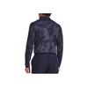 Under Armour Playoff All Over Print Pattern Golf Long Sleeve Polo Shirt Men Tops Dark-Blue 1379727-410