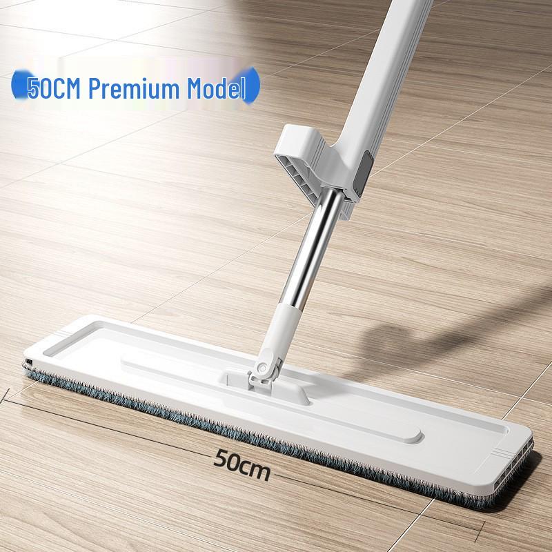Hand-Free Flat Mop for Wooden and Tile Floors