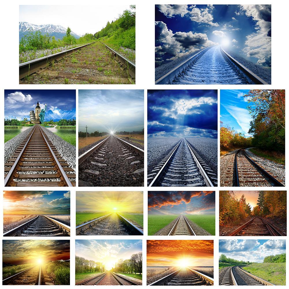 Railway Landscape Backdrop for Studio,Live Streaming,Parties Decor,Bedroom,Office,Background Tapestry