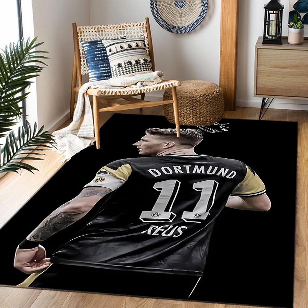 Ronaldo's Brazil Legend Themed Anti-Slip Rugs - Polyester Home Decor, Suitable for Bedrooms, Living Rooms, Doorways, Studios, and Decorations